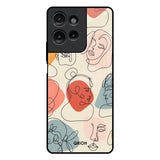 Abstract Faces Motorola G75 5G Glass Back Cover Online