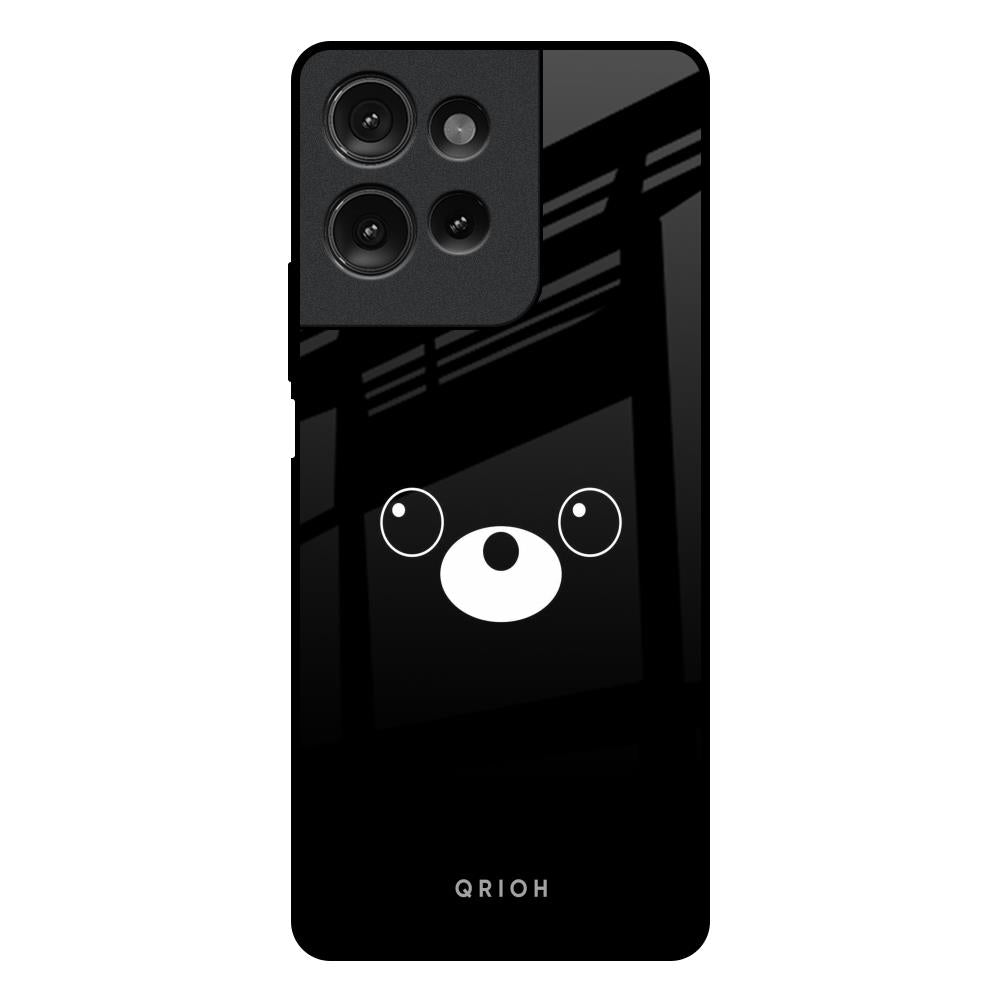 Cute Bear Motorola G75 5G Glass Back Cover Online
