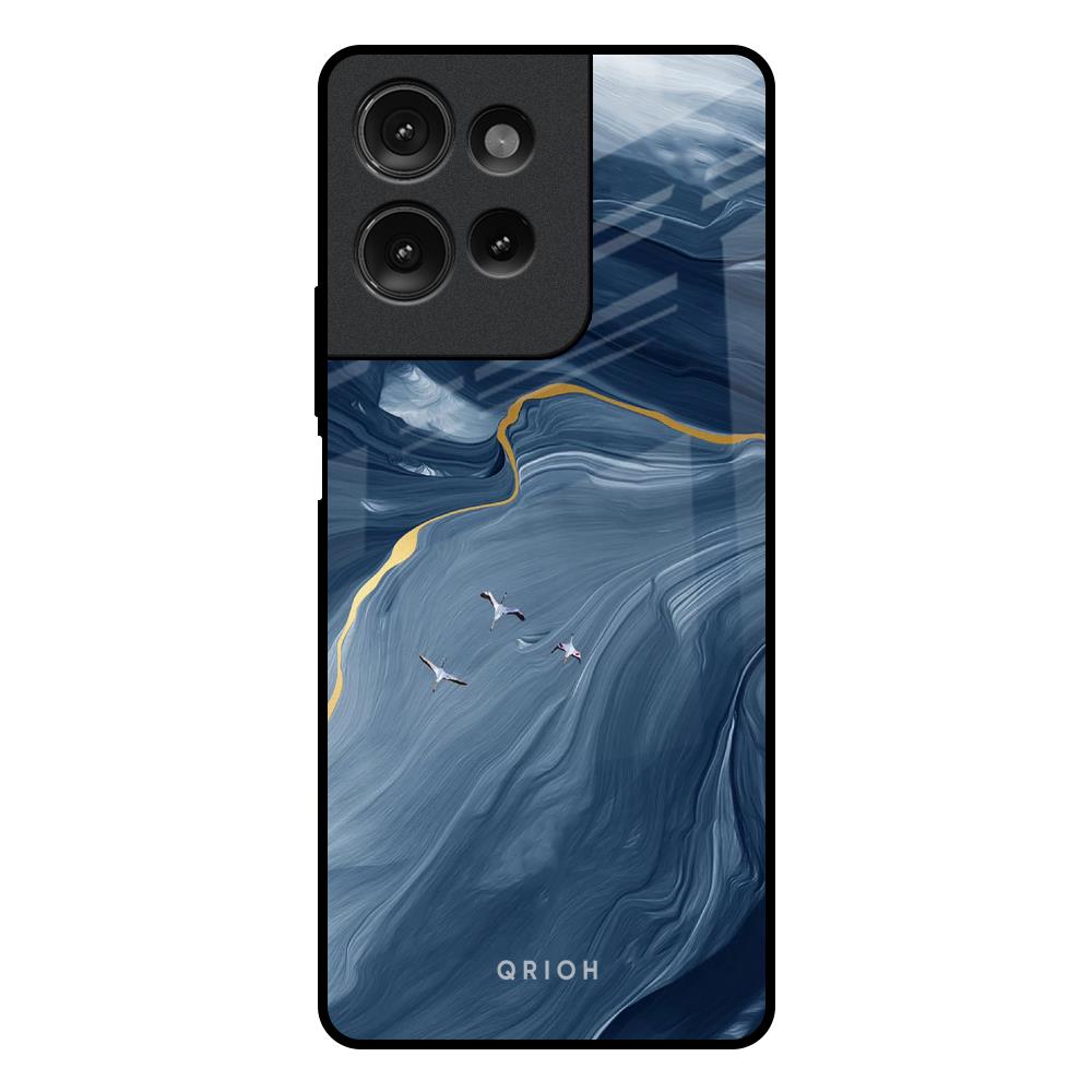 Deep Ocean Marble Motorola G75 5G Glass Back Cover Online