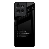 Black Soul Motorola G75 5G Glass Back Cover Online