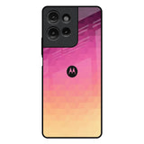 Geometric Pink Diamond Motorola G75 5G Glass Back Cover Online