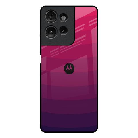 Wavy Pink Pattern Motorola G75 5G Glass Back Cover Online