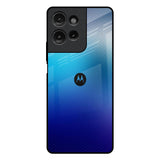 Blue Rhombus Pattern Motorola G75 5G Glass Back Cover Online