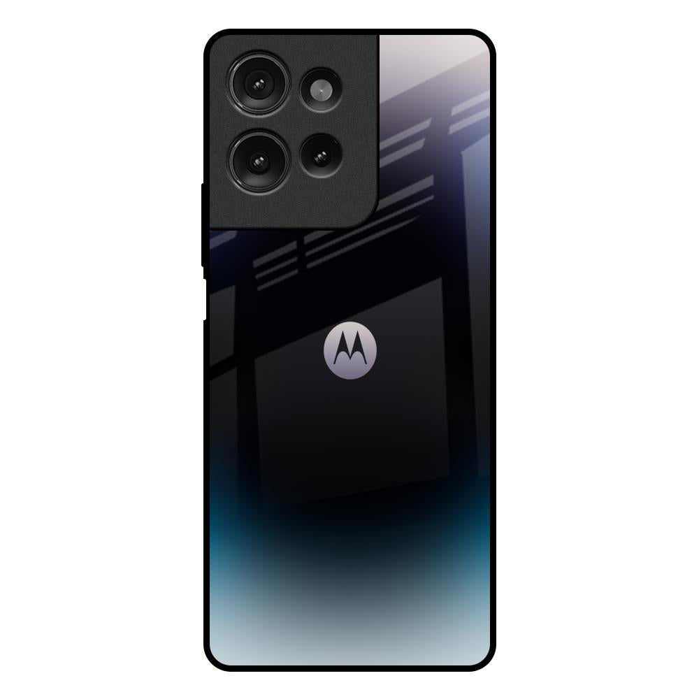 Black Obsidian Motorola G75 5G Glass Back Cover Online