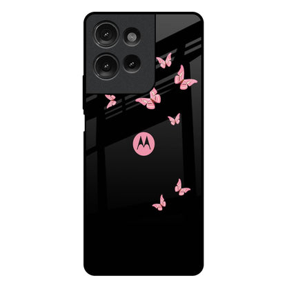Fly Butterfly Motorola G75 5G Glass Back Cover Online