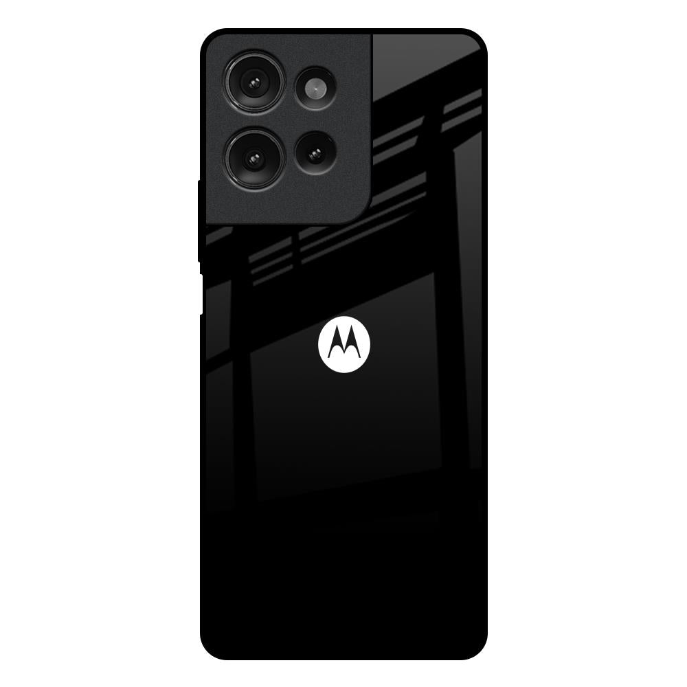 Jet Black Motorola G75 5G Glass Back Cover Online