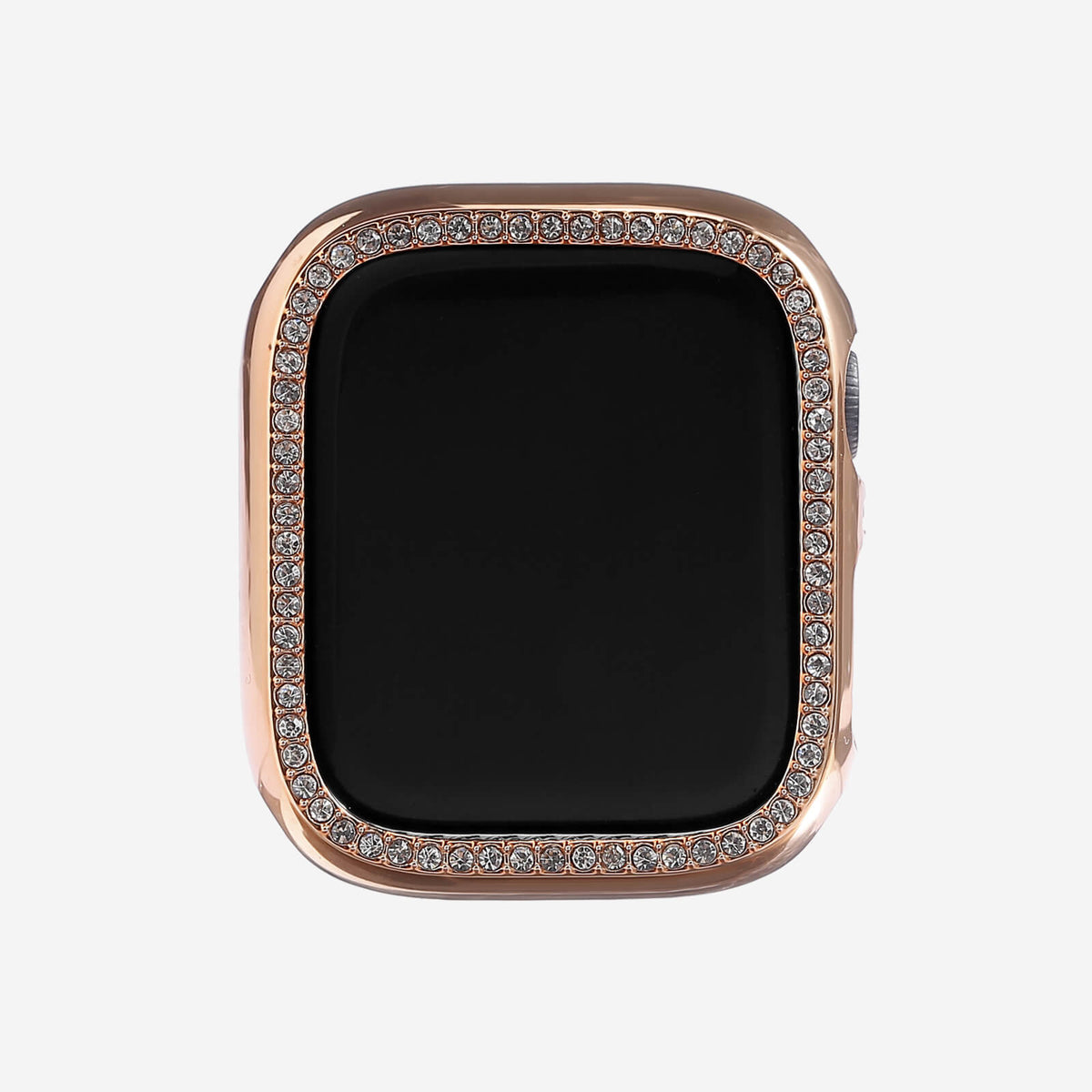 Rose Gold Single Halo Crystal Bumper Case