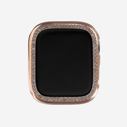 Rose Gold Single Halo Crystal Bumper Case