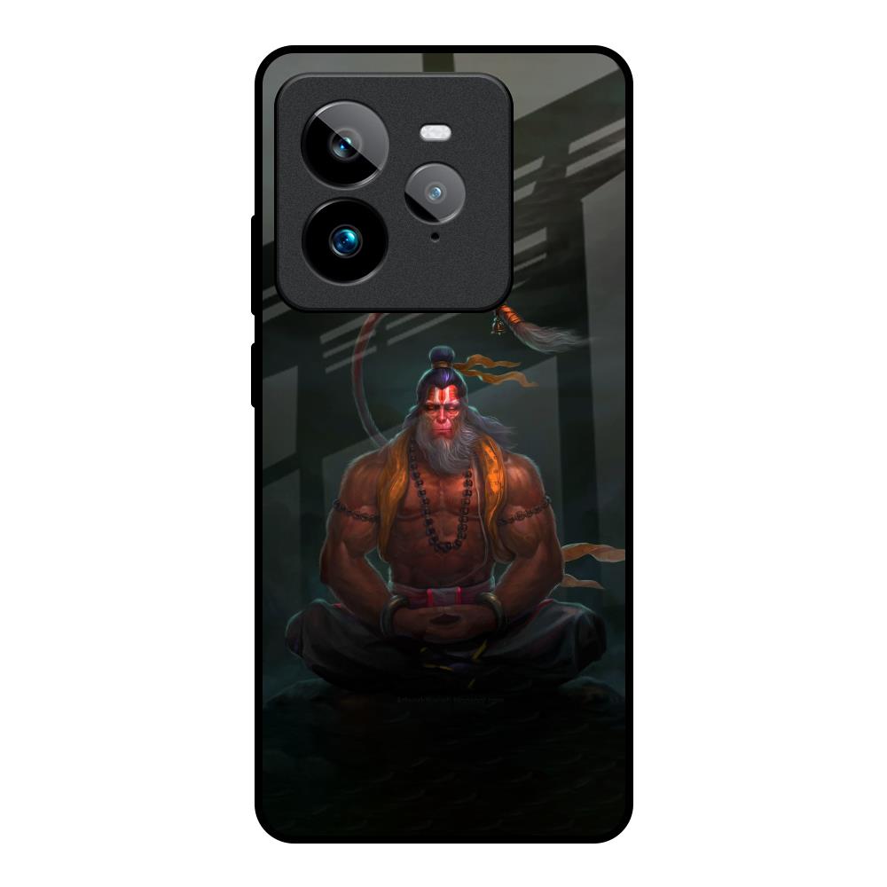 Lord Hanuman Animated Realme GT7 Pro Glass Back Cover Online