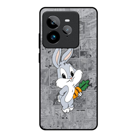Cute Baby Bunny Realme GT7 Pro Glass Back Cover Online