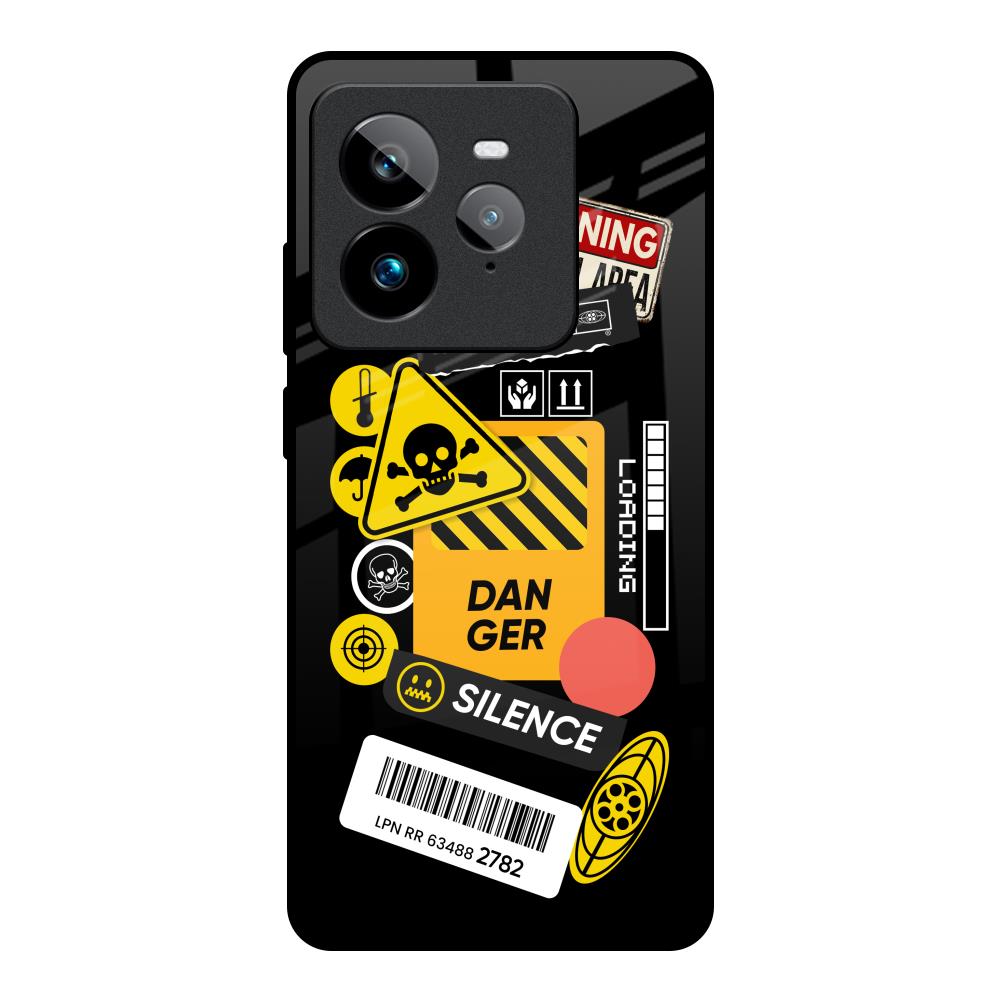 Danger Signs Realme GT7 Pro Glass Back Cover Online