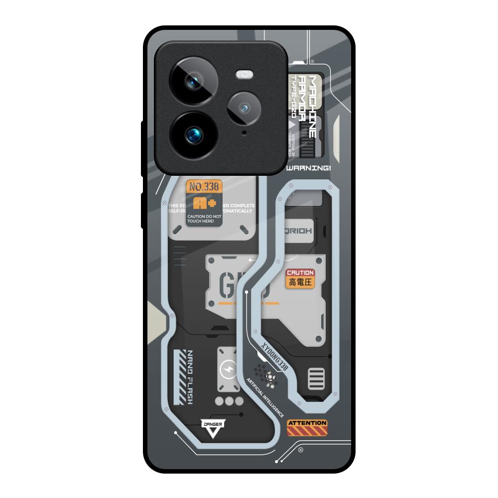 Retro Futuristic Realme GT7 Pro Glass Back Cover Online