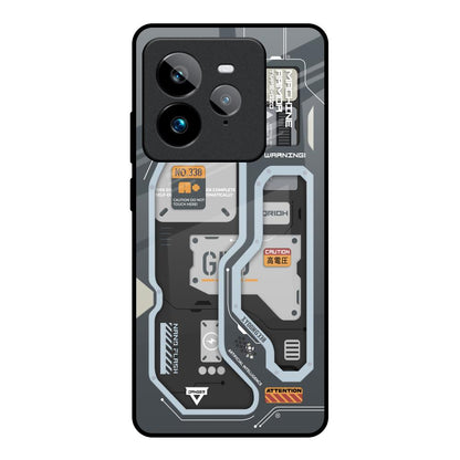 Retro Futuristic Realme GT7 Pro Glass Back Cover Online