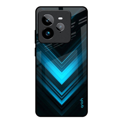 Vertical Blue Arrow Realme GT7 Pro Glass Back Cover Online