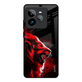 Red Angry Lion Realme GT7 Pro Glass Back Cover Online
