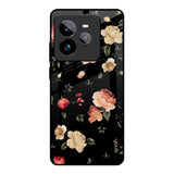 Black Spring Floral Realme GT7 Pro Glass Back Cover Online