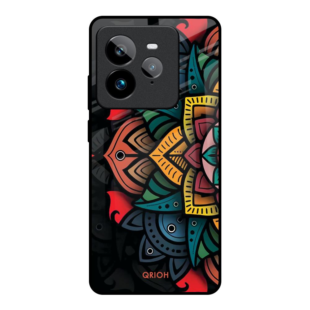 Retro Gorgeous Flower Realme GT7 Pro Glass Back Cover Online