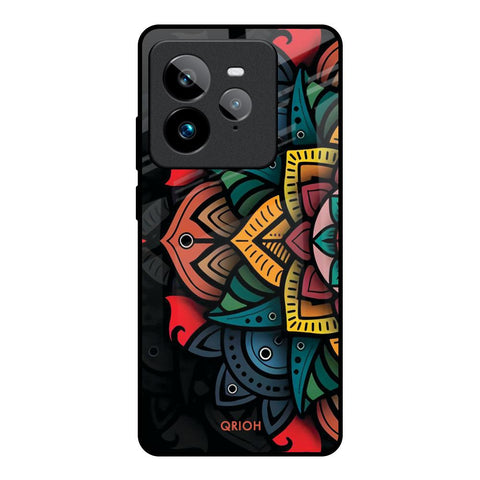 Retro Gorgeous Flower Realme GT7 Pro Glass Back Cover Online