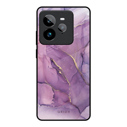 Purple Gold Marble Realme GT7 Pro Glass Back Cover Online