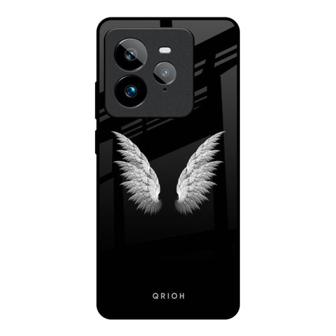 White Angel Wings Realme GT7 Pro Glass Back Cover Online