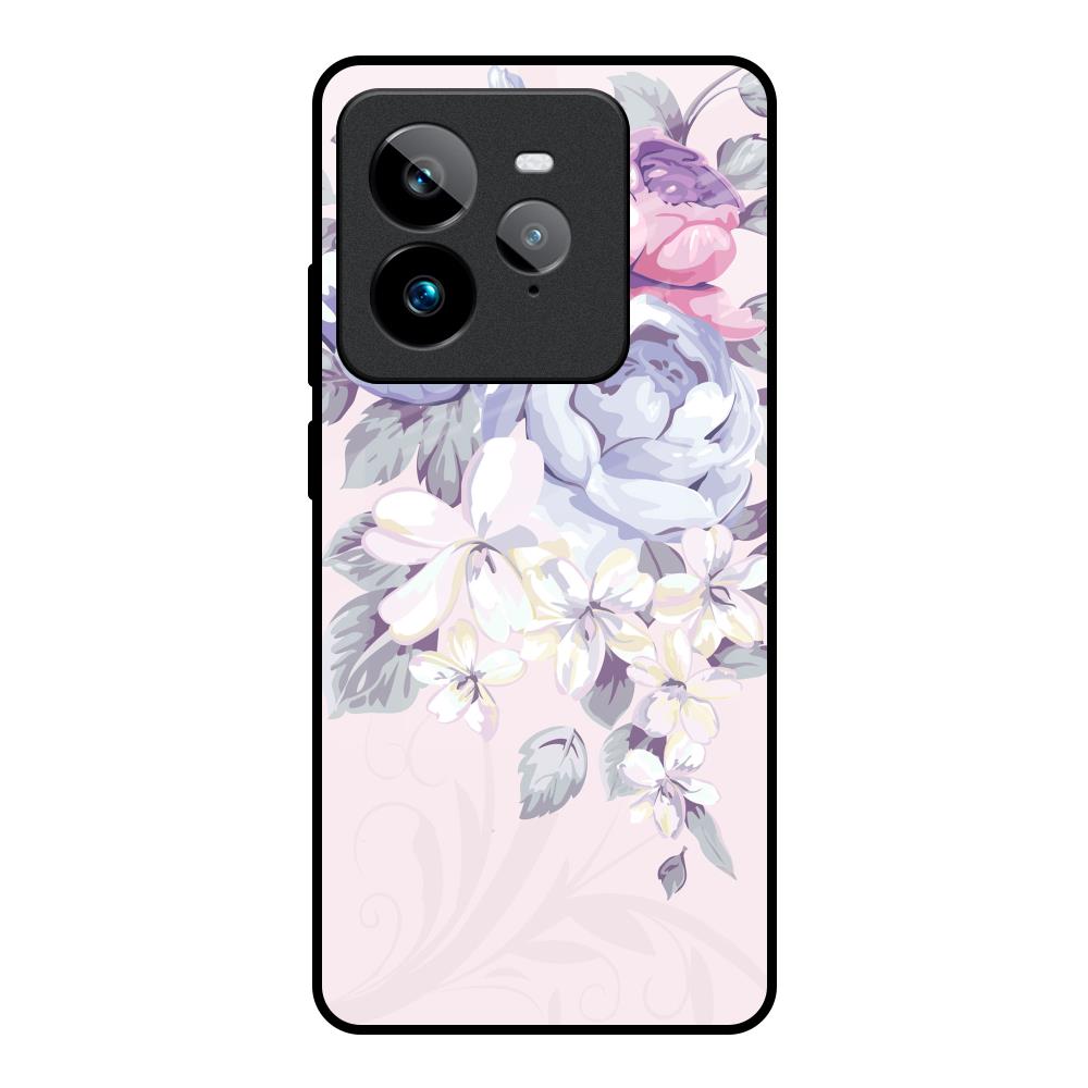 Elegant Floral Realme GT7 Pro Glass Back Cover Online