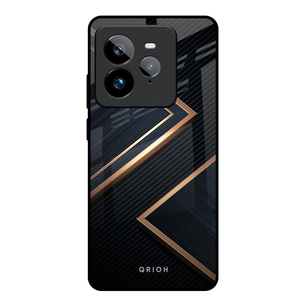 Sleek Golden & Navy Realme GT7 Pro Glass Back Cover Online