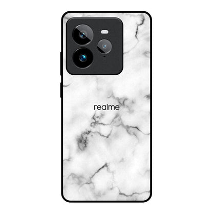 Satin White Marble Realme GT7 Pro Glass Back Cover Online
