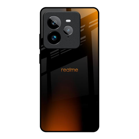 Orange Black Fusion Realme GT7 Pro Glass Back Cover Online