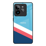 Pink & White Stripes Realme GT7 Pro Glass Back Cover Online