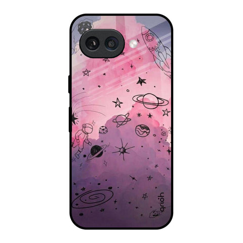 Space Doodles Google Pixel 9A Glass Back Cover Online