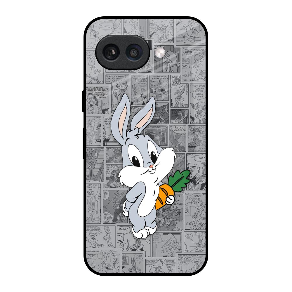 Cute Baby Bunny Google Pixel 9A Glass Back Cover Online
