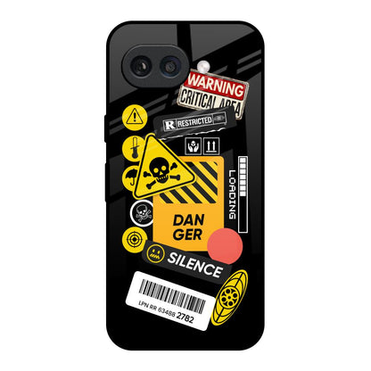 Danger Signs Google Pixel 9A Glass Back Cover Online