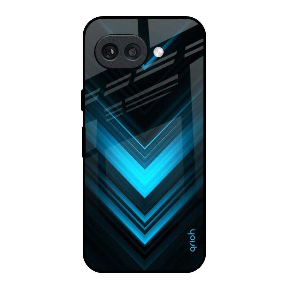 Vertical Blue Arrow Google Pixel 9A Glass Back Cover Online