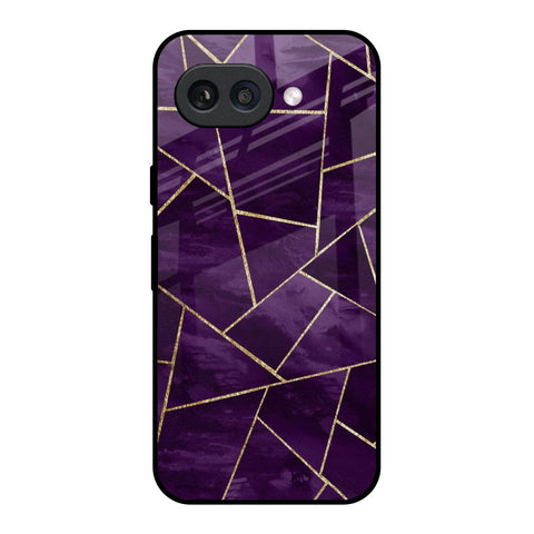Geometric Purple Google Pixel 9A Glass Back Cover Online