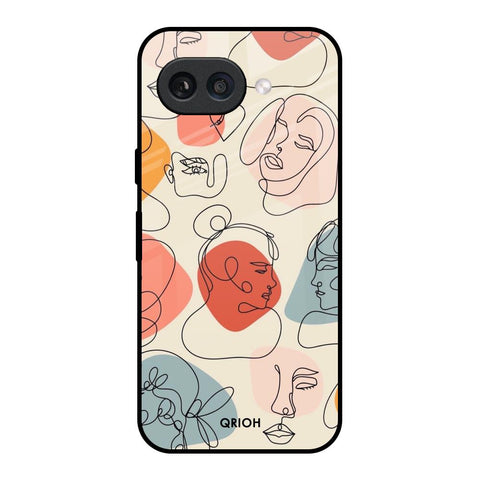 Abstract Faces Google Pixel 9A Glass Back Cover Online