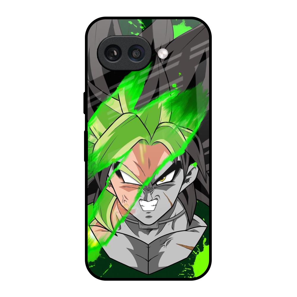 Anime Green Splash Google Pixel 9A Glass Back Cover Online