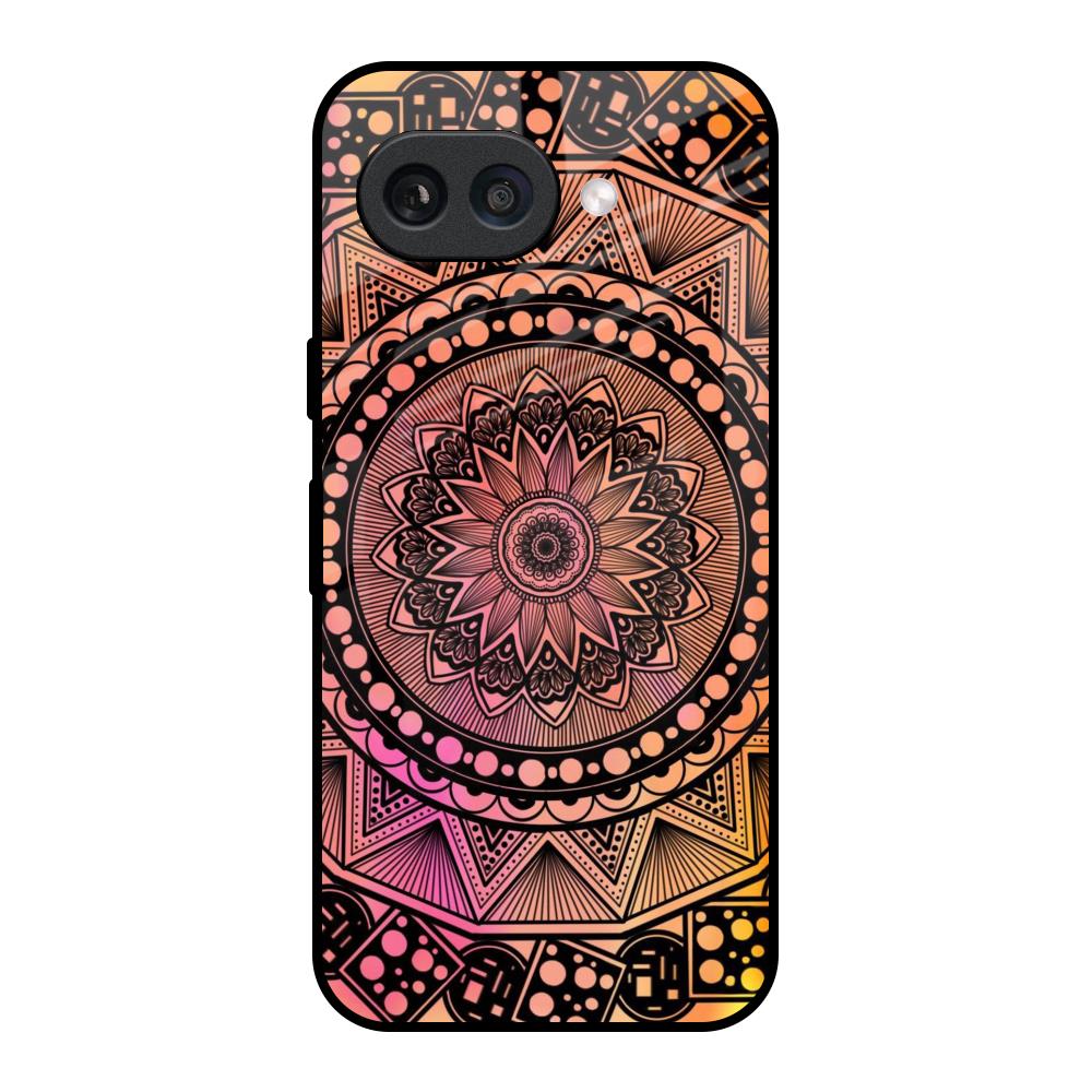 Floral Mandala Google Pixel 9A Glass Back Cover Online