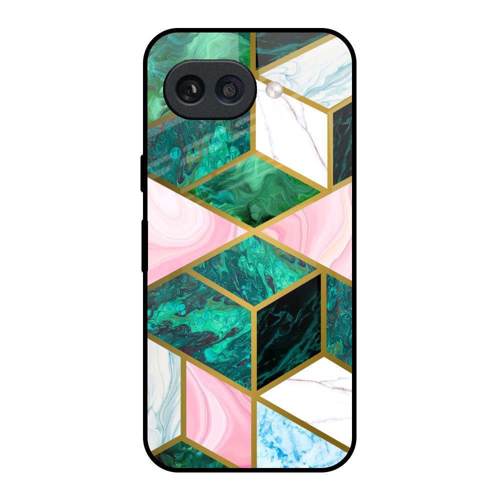 Seamless Green Marble Google Pixel 9A Glass Back Cover Online