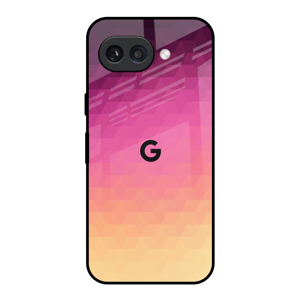 Geometric Pink Diamond Google Pixel 9A Glass Back Cover Online