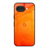 Tangy Orange Google Pixel 9A Glass Back Cover Online