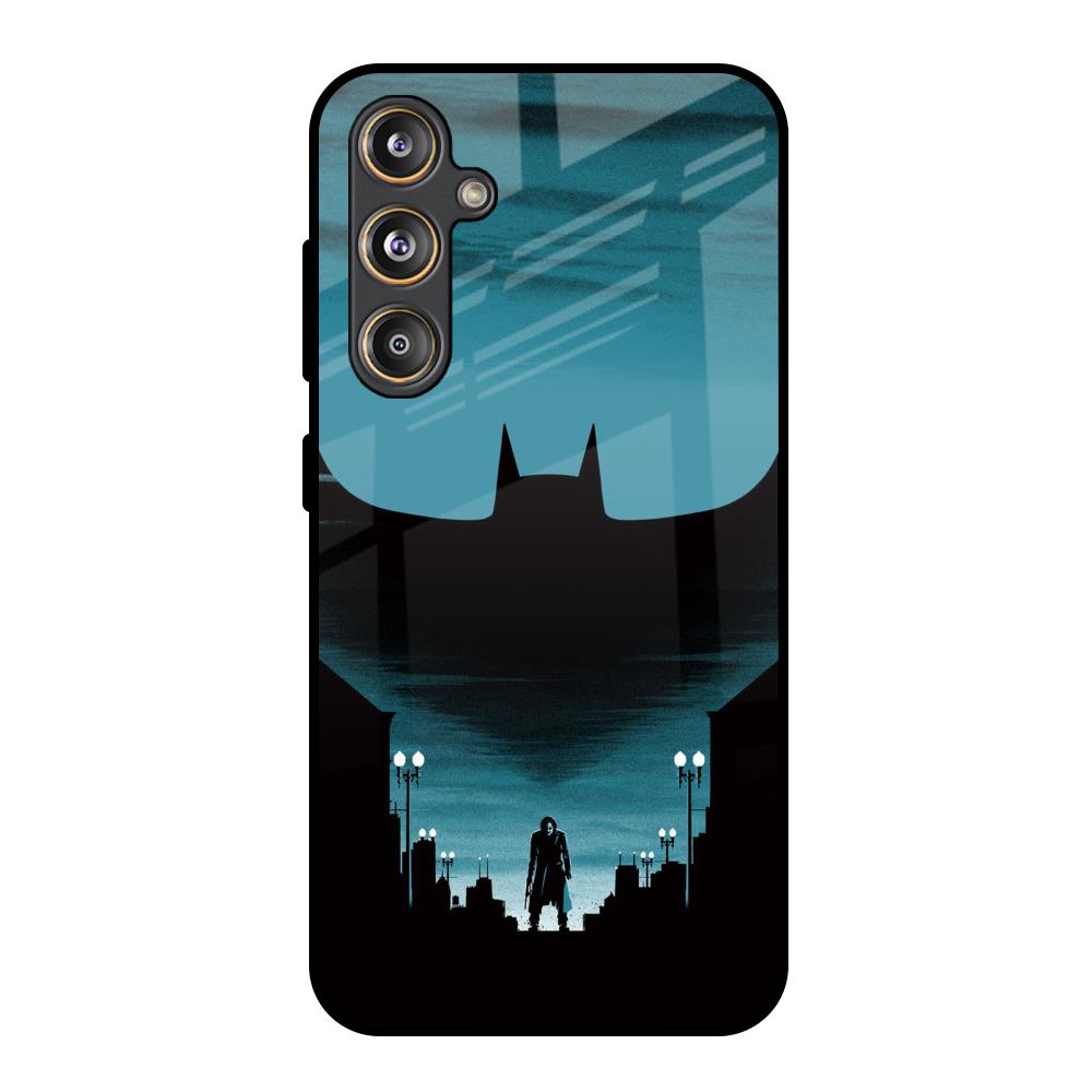 Cyan Bat Samsung Galaxy M55s Glass Back Cover Online