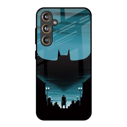 Cyan Bat Samsung Galaxy M55s Glass Back Cover Online