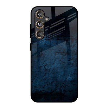 Dark Blue Grunge Samsung Galaxy M55s Glass Back Cover Online
