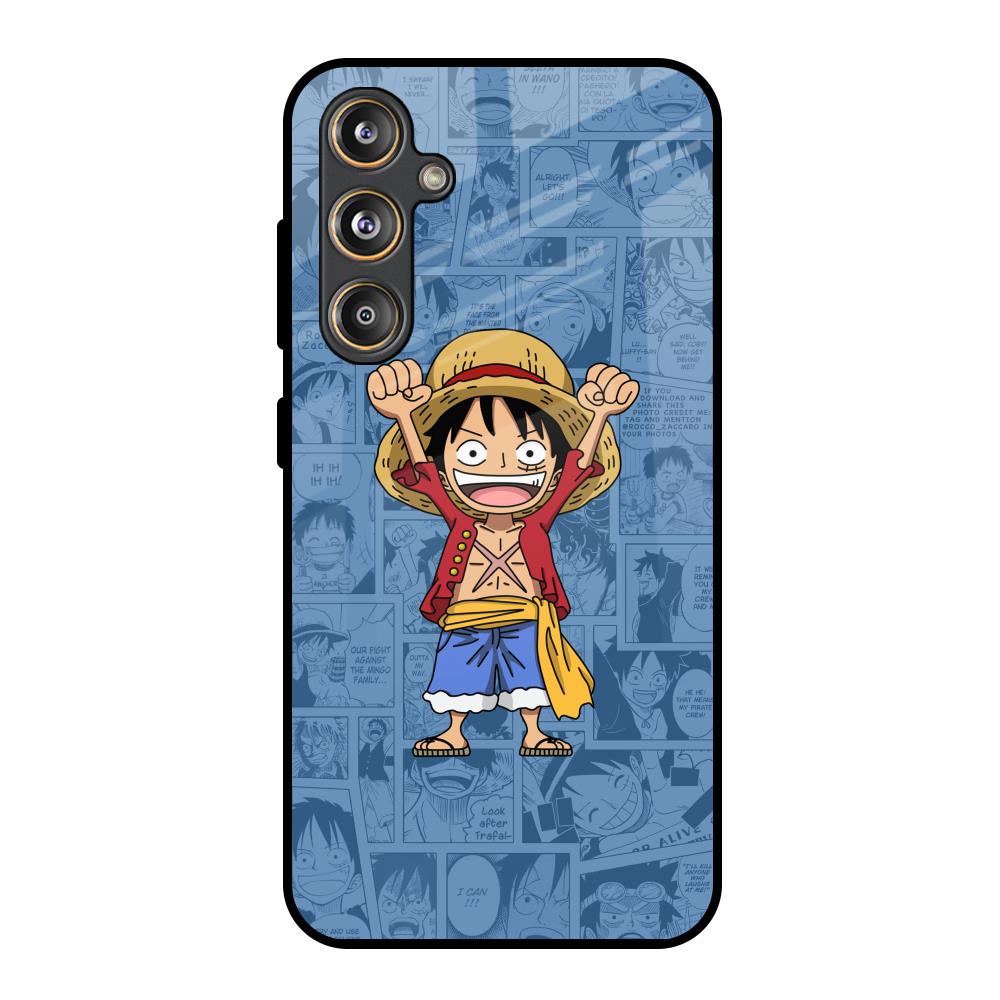 Chubby Anime Samsung Galaxy M55s Glass Back Cover Online