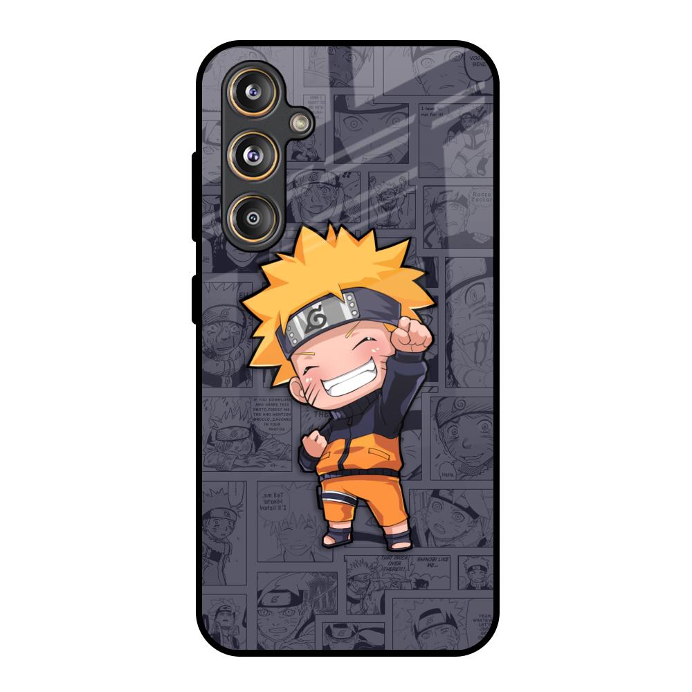 Orange Chubby Samsung Galaxy M55s Glass Back Cover Online
