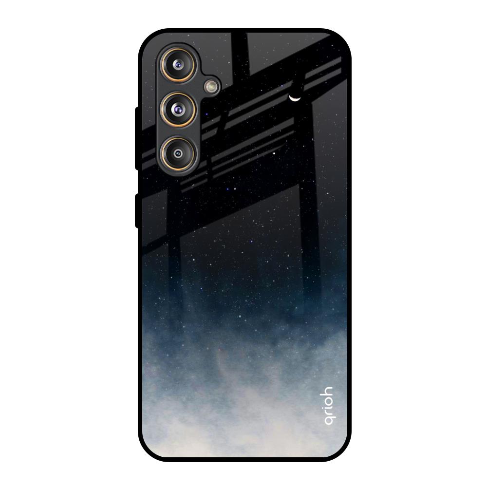 Black Aura Samsung Galaxy M55s Glass Back Cover Online