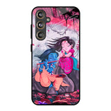 Radha Krishna Art Samsung Galaxy M55s Glass Back Cover Online