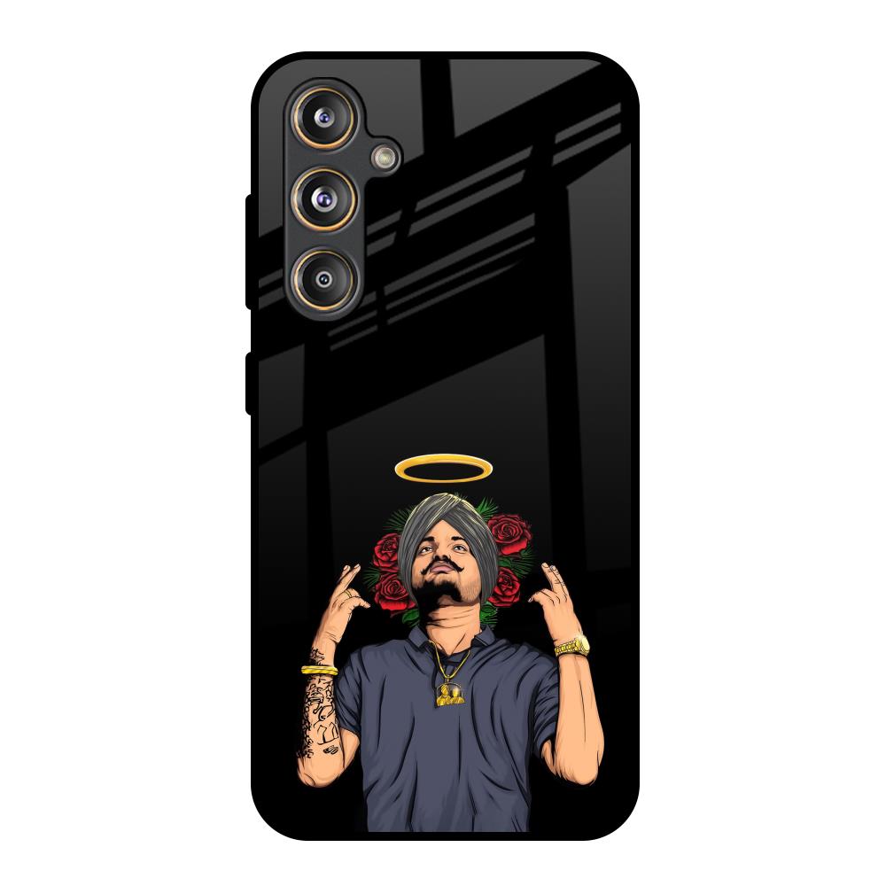 Punjabi Singer Poster Samsung Galaxy M55s Glass Back Cover Online