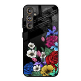 Rose Flower Bunch Art Samsung Galaxy M55s Glass Back Cover Online