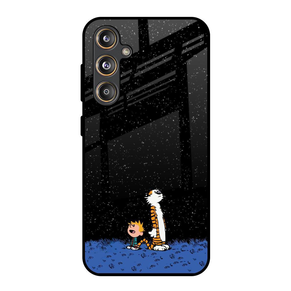 Night Sky Star Samsung Galaxy M55s Glass Back Cover Online